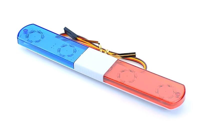 Integy Realistic Roof Top Flashing Light LED 145x22x8mm (9 Modes-Ch3 Control) C33977REDBLUE