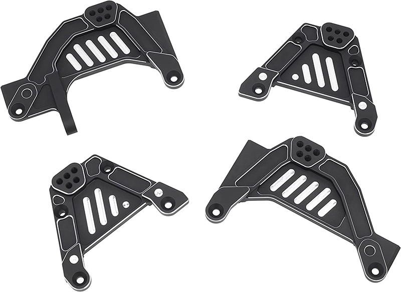 Integy Black Alloy Shock Tower Set for Axial SCX6 RC Crawler - Front &amp; Rear C31572BLACK