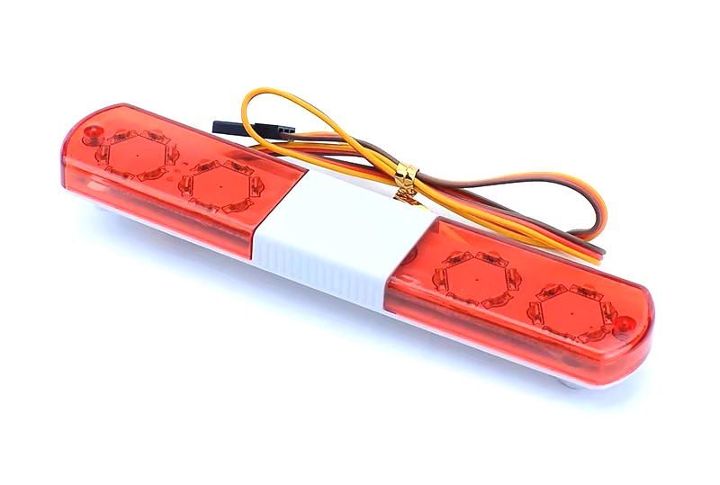 Integy Realistic Roof Top Flashing Light LED 115x22x8mm (9 Modes-Ch3 Control) C33976RED