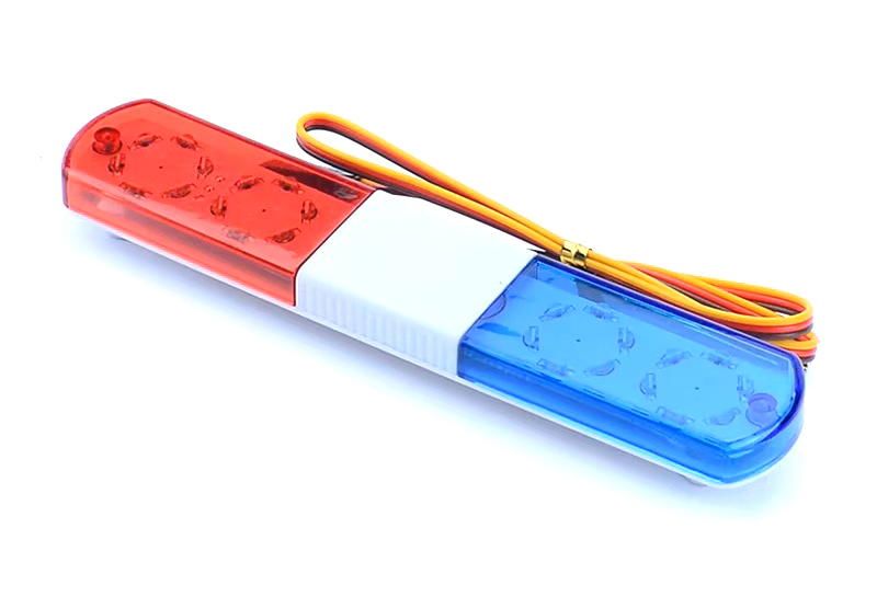Integy Realistic Roof Top Flashing Light LED 115x22x8mm (9 Modes-Ch3 Control) C33976REDBLUE