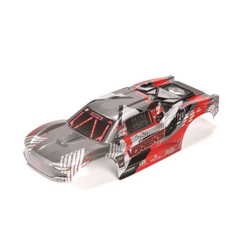 Arrma VORTEKS Clipless Painted Decaled Body, Red ARA-2143