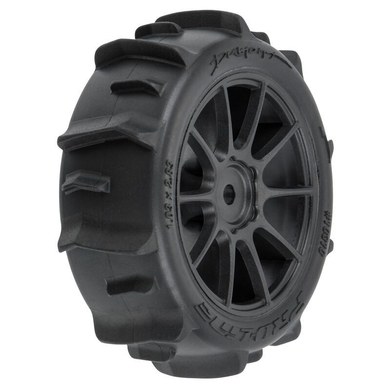 Pro-Line Racing 1/14 Dumont F/R Tires MTD 12mm Black Mach-10 (4): Typhon GROM PRO1031010