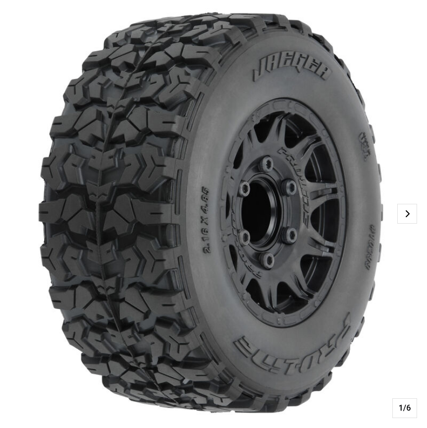 Pro-Line Racing 1/10 Jaeger HP BELTED F/R 2.8&quot; MT Tires MTD 12mm/14mm Black Raid (2) PRO1029910