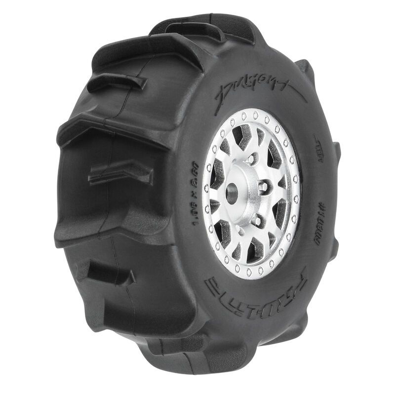 Pro-Line Racing 1/16 Dumont F/R Tires MTD 12mm Silver Impulse (4): Mojave GROM PRO1030910