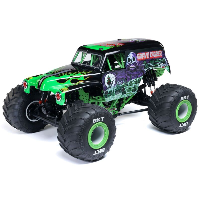 Losi 1/8 LMT 2.0 Grave Digger 4X4 Solid Axle Brushless Monster Truck RTR, Green LOS04028T1
