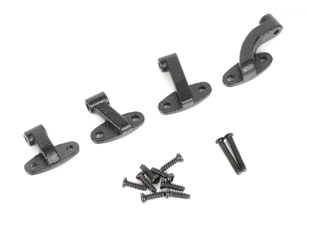 Boom Racing Metal Door Hinge Set for Land Rover® Series II 88 Station Wagon Black BRX02381BK