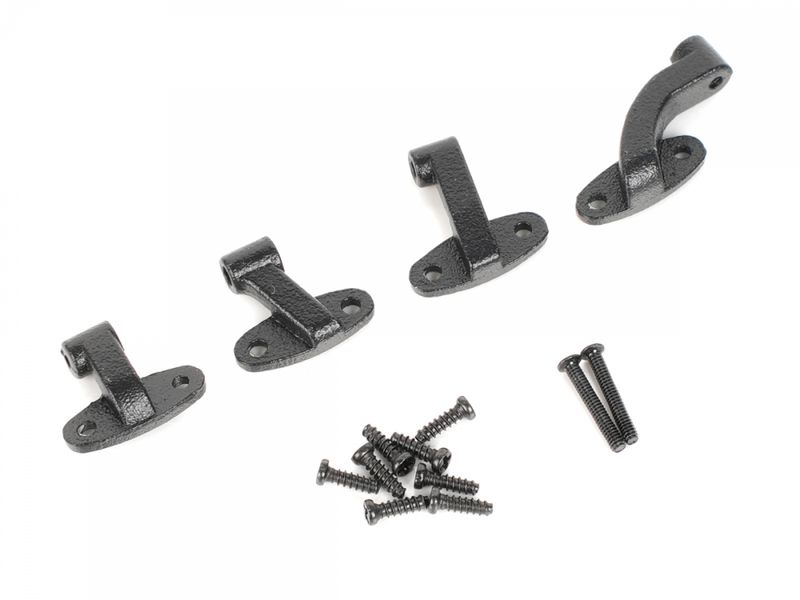 Boom Racing Metal Door Hinge Set for Land Rover® Series II 88 Station Wagon Black BRX02381BK