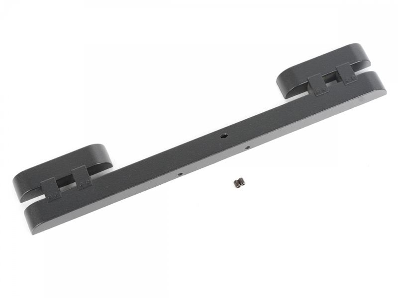 Boom Racing Military Bumper for BRX02 Aluminum Black for BRX02 Land Rover Series Trucks BRX02382BK