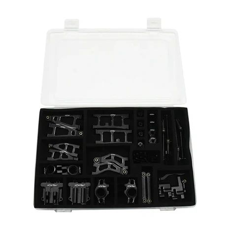 Furitek AluminaSpeed Ultimate Upgrade Aluminium Combo in BLACK color for 1/18 Arrma TYPHON and GRANITE GROM FUR-2624