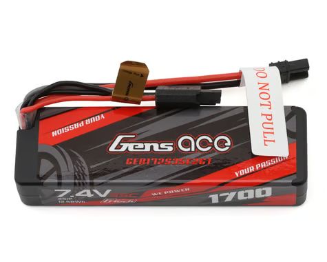Gens Ace G-Tech Smart 2S Hardcase LiPo Battery 35C (7.4V/1700mAh) w/iEC2 Connector GEA172S35E2GT