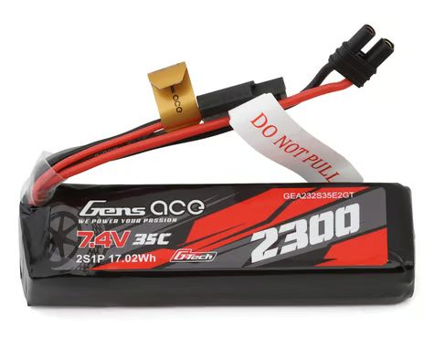 Gens Ace 2S 35C G-Tech Lipo Battery Pack (7.4V/2300mAh) w/iEC2 Connector GEA232S35E2GT