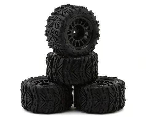 UpGrade RC Dirt Claw Pre-Mounted BELTED Tires for ARRMA® Granite Grom™ (4) UPG-10008