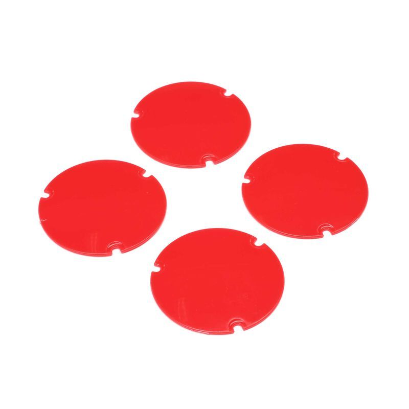 Losi Wheel Cover Set, Red: 22S Sprint LOS-2890