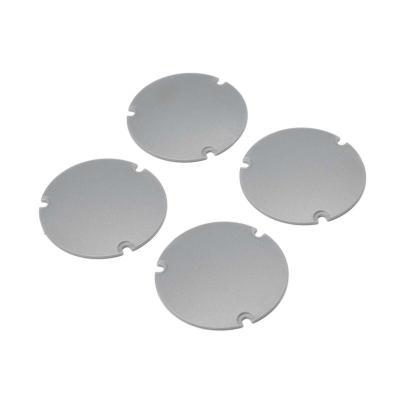 Losi Wheel Cover Set, Silver: 22S Sprint LOS-2891