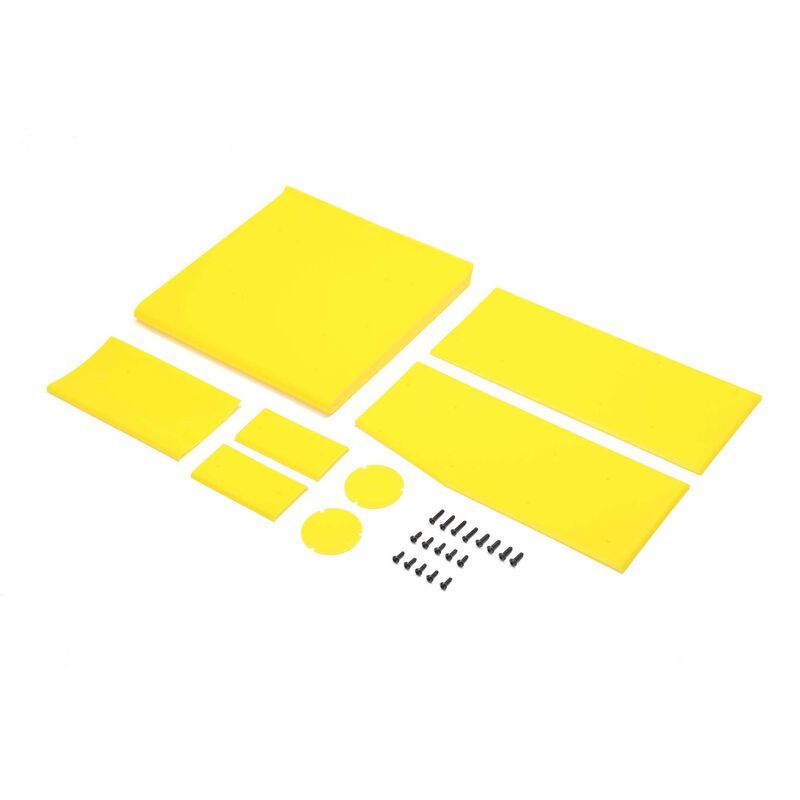Losi Wing Panel Set, Yellow: 22S Sprint LOS-2855