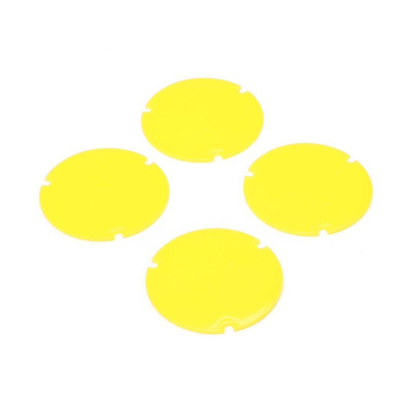 Losi Wheel Cover Set, Yellow: 22S Sprint LOS-2887