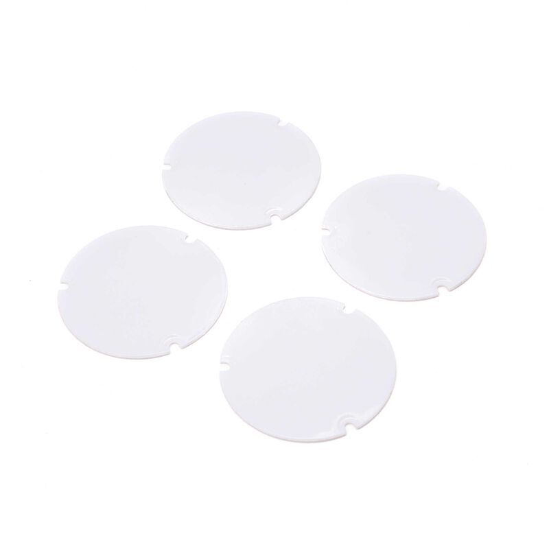 Losi Wheel Cover Set, White: 22S Sprint LOS-2888