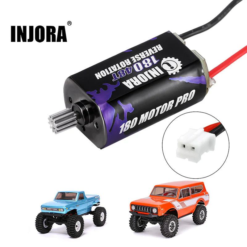 INJORA 180 Brushed 48T Motor with Steel Pinion for 1/18 Redcat Ascent-18 INM15-48T