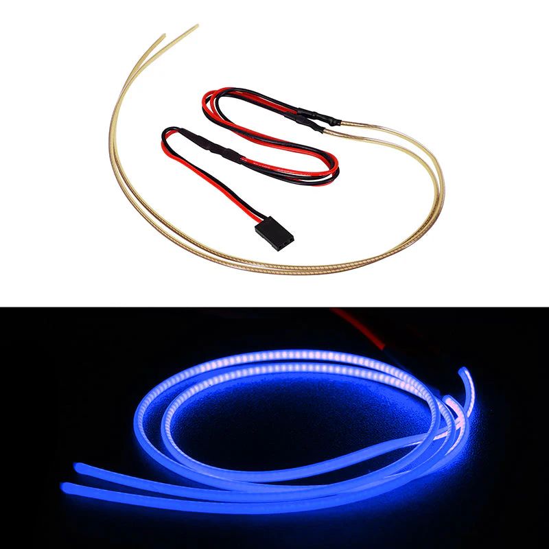 INJORA Flexible Cuttable LED Strip Lights for RC Cars (Dark Blue) L42-DB