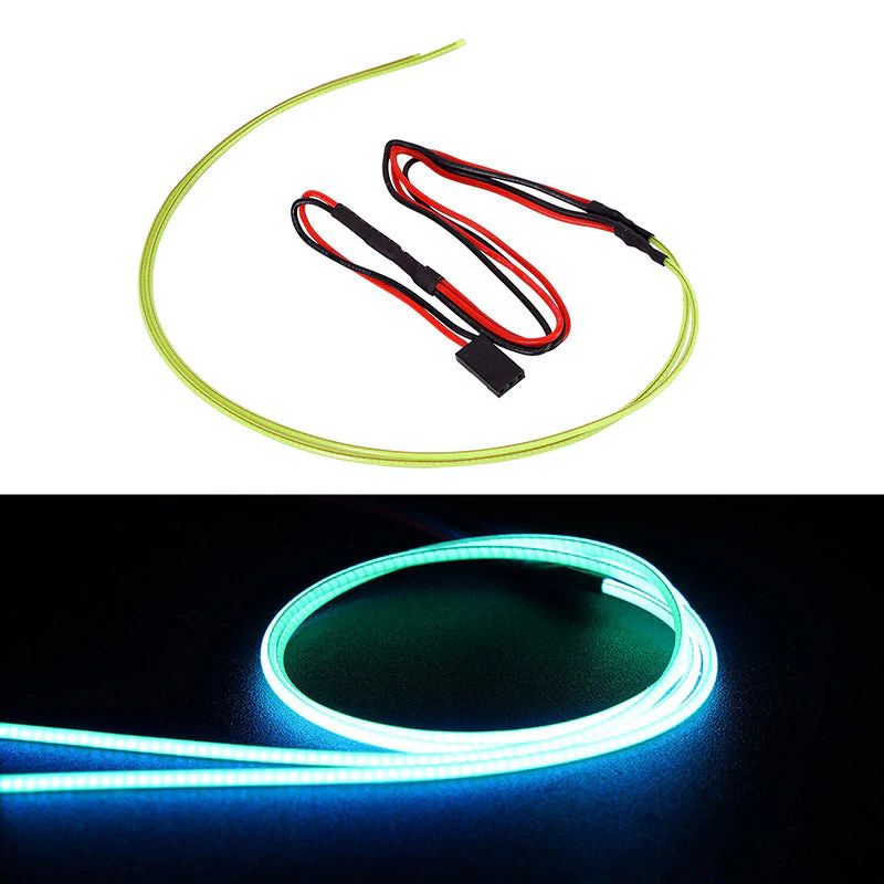 INJORA Flexible Cuttable LED Strip Lights for RC Cars (Ice Blue) L42-BL