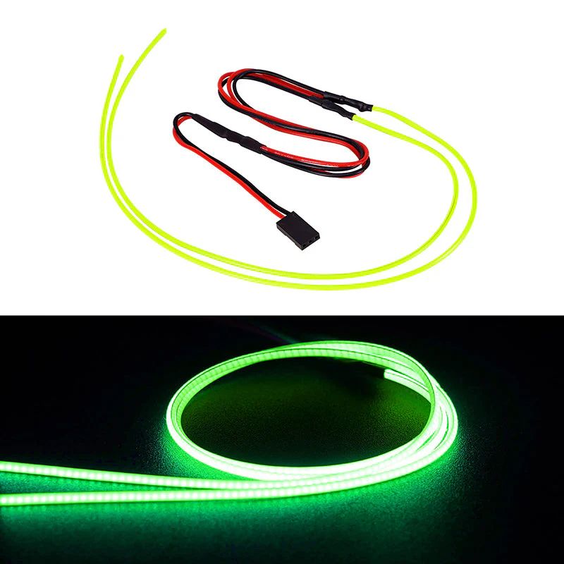 INJORA Flexible Cuttable LED Strip Lights for RC Cars (Green) L42-GN