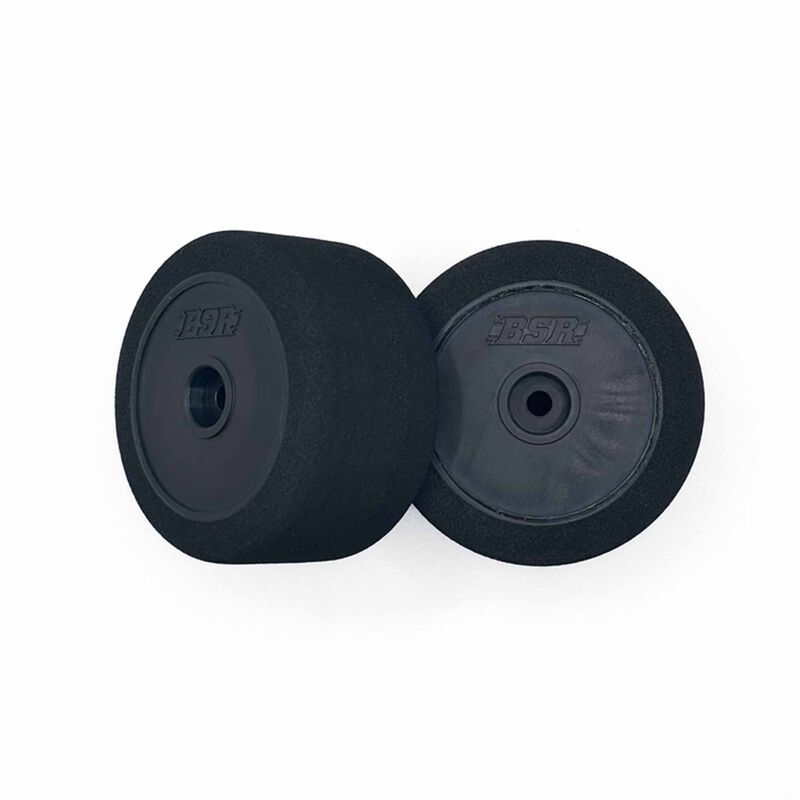 BSR Racing Tires 1/18 Mini B/T Wide Pre-Mounted Tires, Pink Compound (2) BXRMBT1816