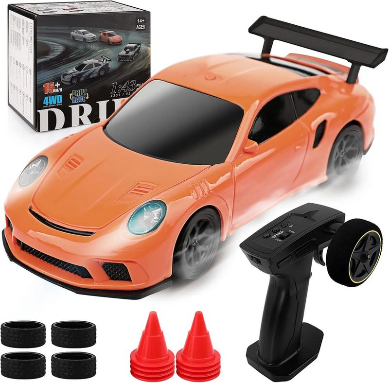 1/43 Scale Mini Drift Car - Porsche 911 Style