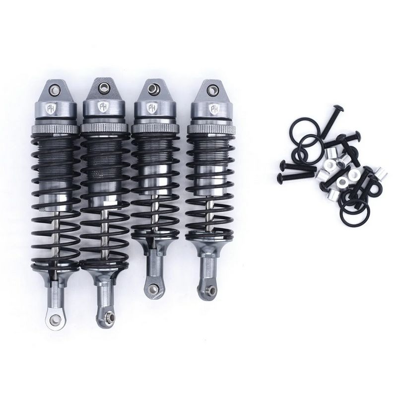 Powerhobby Front &amp; Rear Shocks (4) FOR Traxxas Slash 2WD 4WD Titanium PHTRX490Titanium