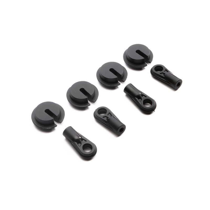 Axial SCX6: Shock End &amp; Spring Cup (4) AXI253004