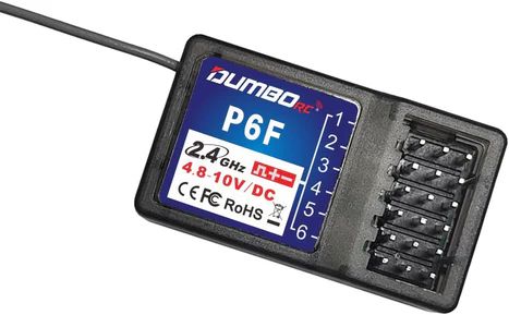 DUMBORC P6F 6 Channels 2.4GHz RC Receiver P6F