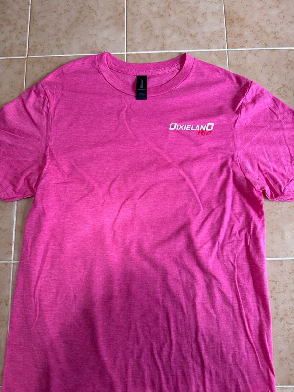 Gildan SoftStyle Original White Logo Tshirt (Heather Heliconia)