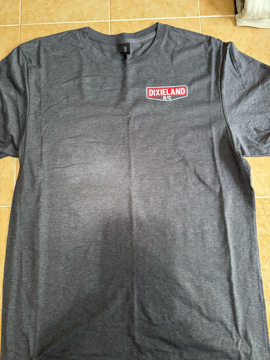 Gildan SoftStyle Vintage Logo Tshirt (Dark Heather Grey)