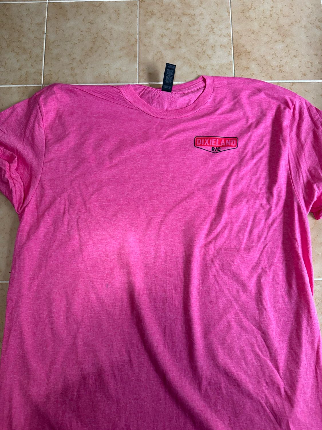 Gildan SoftStyle Vintage Black Logo Tshirt (Heather Heliconia)