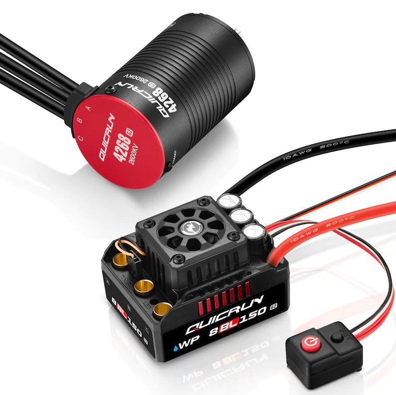 Hobbywing Quicrun 8BL150 G2 ESC with Ezrun 4268L G2 Motor (2600kv) Combo 38030400