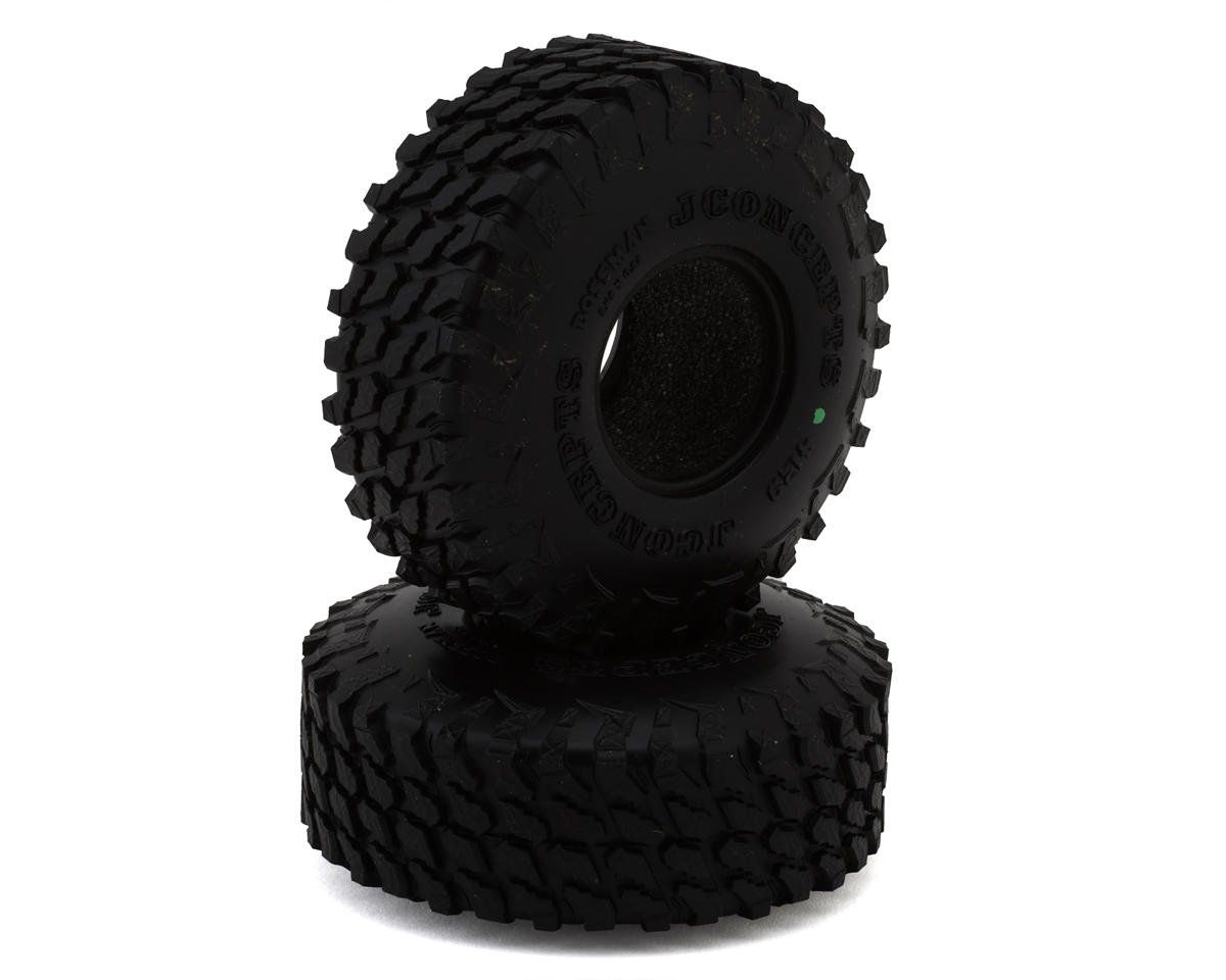 JConcepts Bossman 1.0&quot; Micro Crawler Tires (63mm OD) (2) (Green) JCO4129-02