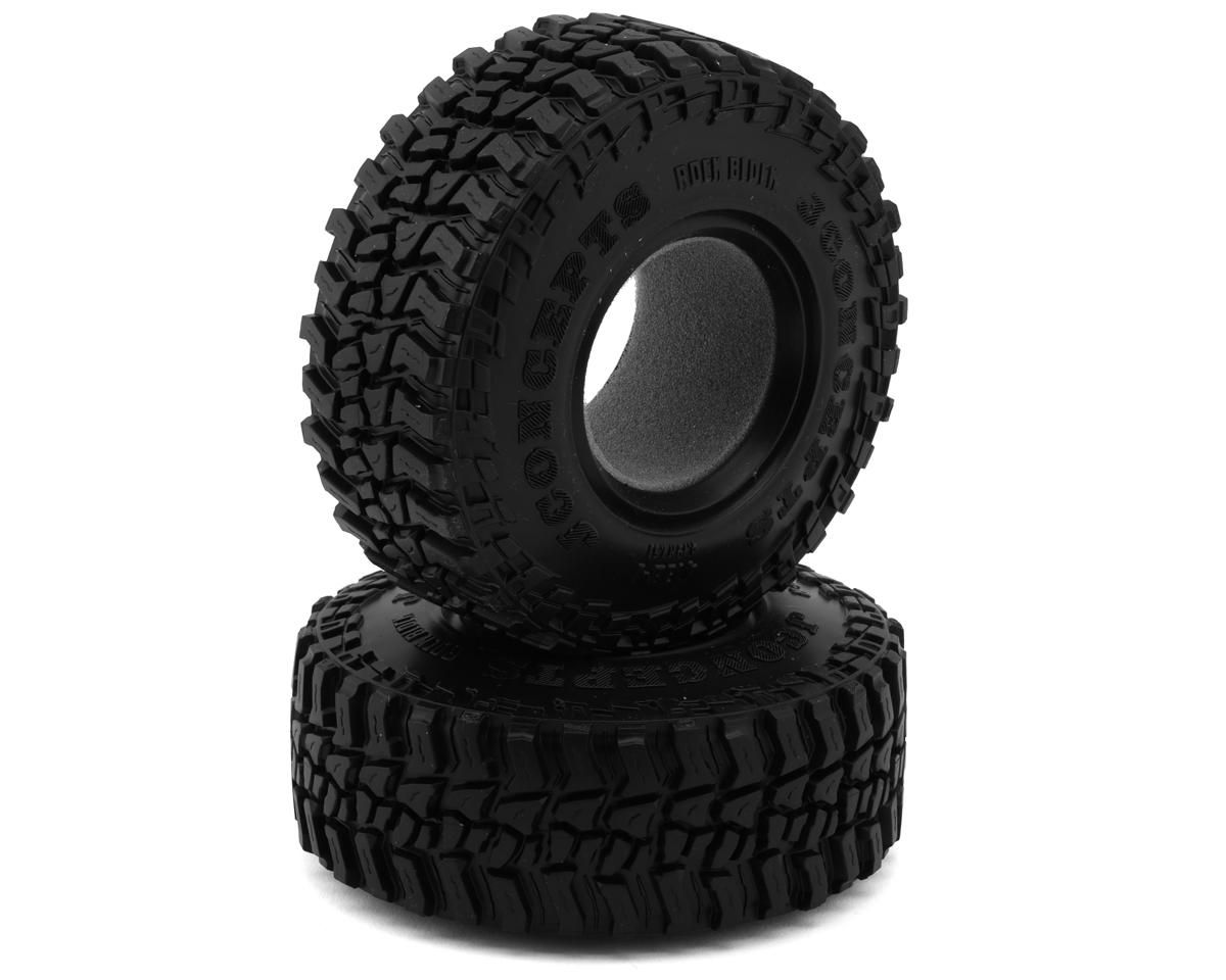JConcepts Rock Block 1.9&quot; 1/10 Rock Crawler All Terrain Tires (2) (4.19&quot; OD) (Green) JCO4138-02