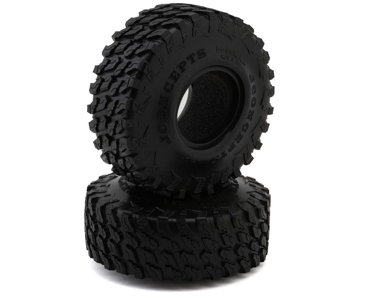 JConcepts Bossman 1.9&quot; Rock Crawler Tires (2) (Green) JCO4104-02