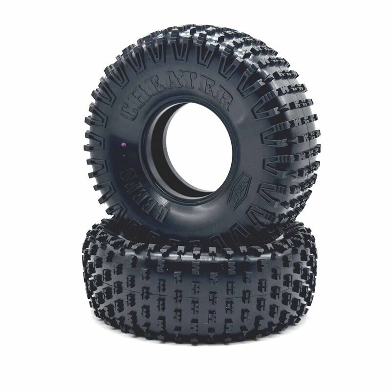 Reefs RC 1/10 Cheaters 1.9&quot; Rock Crawler Tires &amp; Inserts, XP Compound (2) REEFS248