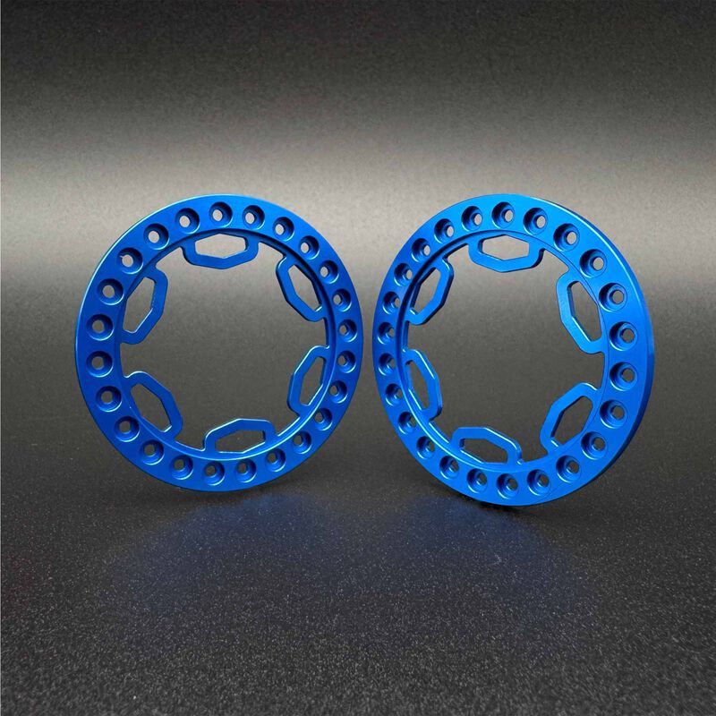 Reefs RC 1/10 TECTONIC 1.9" Beadlock Rings, Blue (2) REEFS276