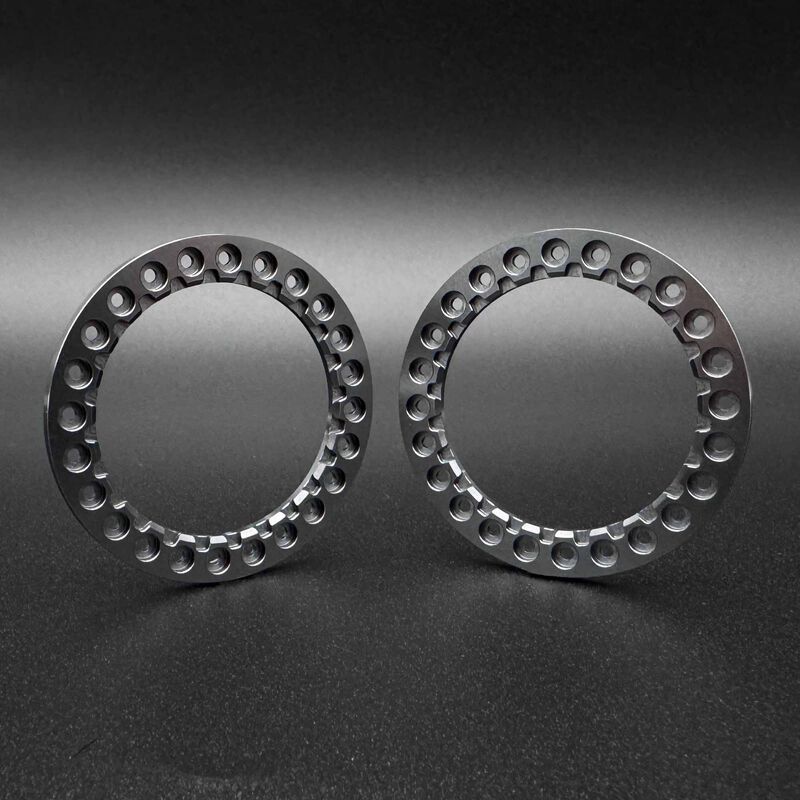 Reefs RC 1/10 TECTONIC 1.9&quot; Beadlock Rings, Grey (2) REEFS277