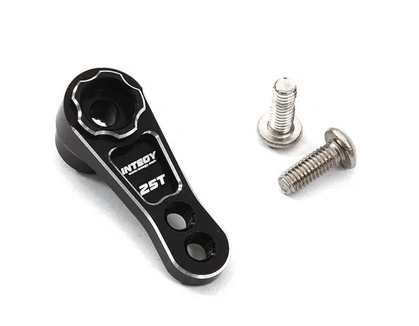 Integy Billet Machined Alloy Servo Horn 25T for Futaba Servo (r=15, 19mm) C32310BLACK