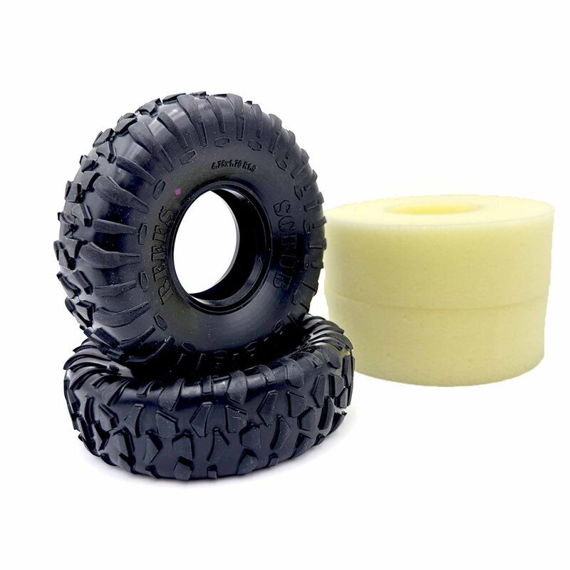 Reefs RC 1/10 SCRUB 1.9" Rock Crawler Tires &amp; Inserts, XP Compound REEFS251