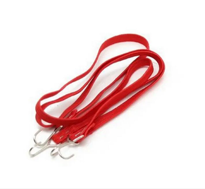 Integy 1/10 Model Scale 400mm Bungee Elastic Cord Straps (2)+Hooks for Off-Road Crawler C32785RED