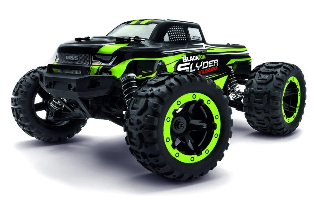 Blackzon Slyder MT Turbo 1/16 4WD 2S Brushless Monster Truck - Green BZN540208