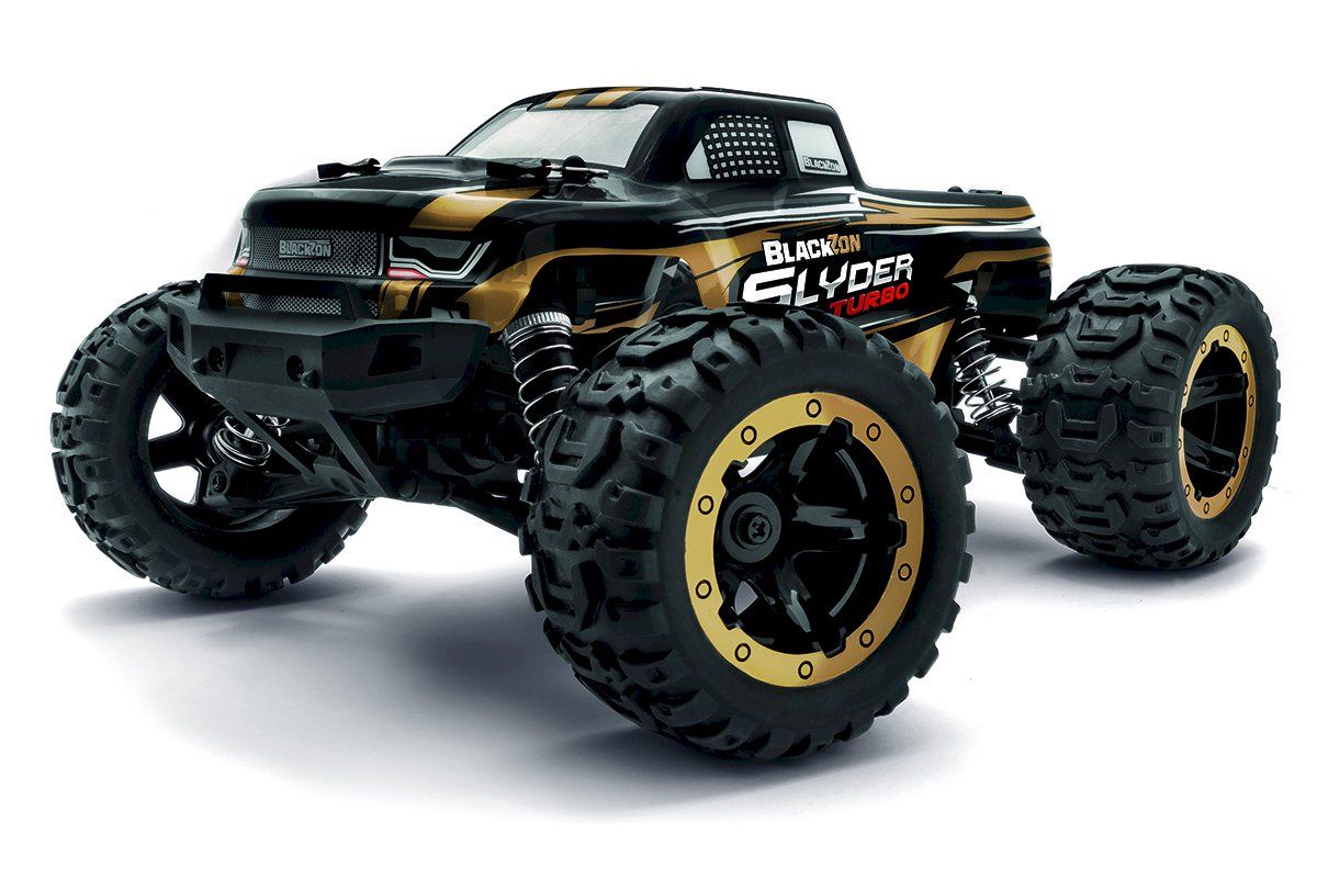 Blackzon Slyder MT Turbo 1/16 4WD 2S Brushless Monster Truck - Gold BZN540212