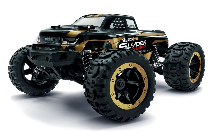 Blackzon Slyder MT Turbo 1/16 4WD 2S Brushless Monster Truck - Gold BZN540212