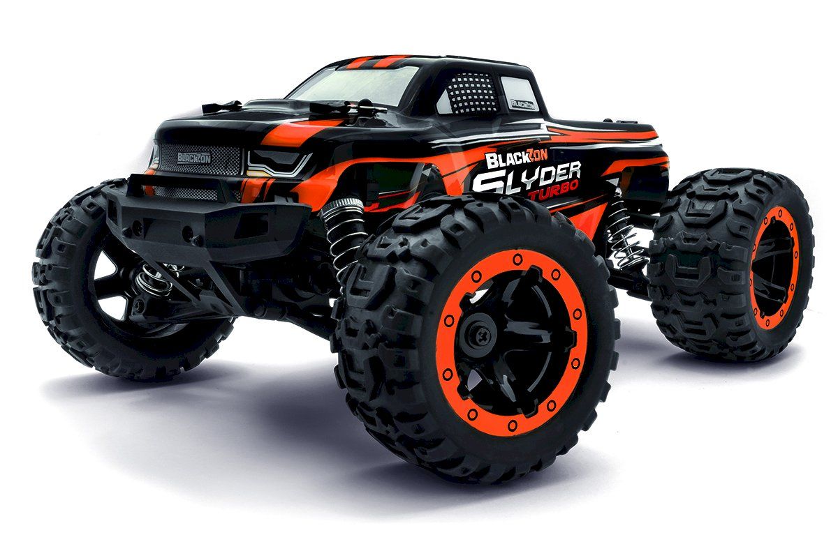 Blackzon Slyder MT Turbo 1/16 4WD 2S Brushless Monster Truck - Orange BZN540210