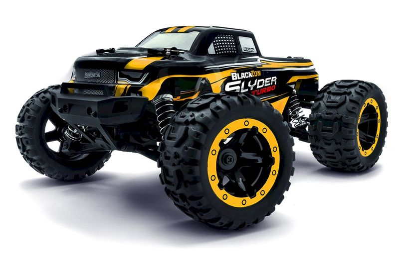 Blackzon Slyder MT Turbo 1/16 4WD 2S Brushless Monster Truck - Yellow BZN540213