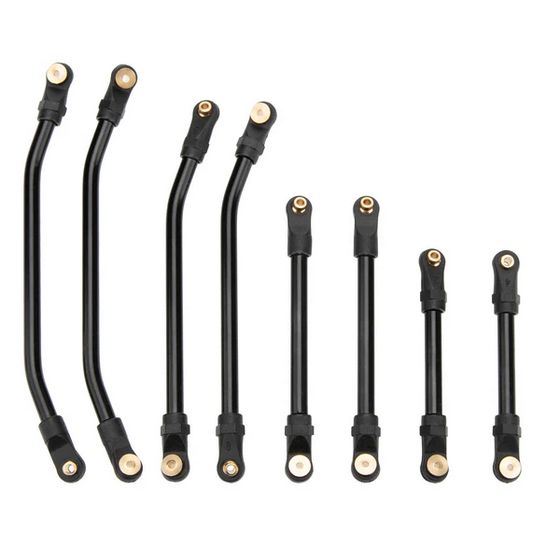 MEUS Racing 8PCS SCX24 Double Bent High Clearance Chassis Links for Axial 1/24 SCX24 Gladiator MEUS-SCX24-20