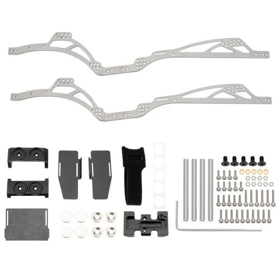 MEUS Racing SCX24 Dead90 LCG Chassis TC4 Titanium Frame for 1/24 SCX24 157.5mm Wheelbase SCX24-LCG-02